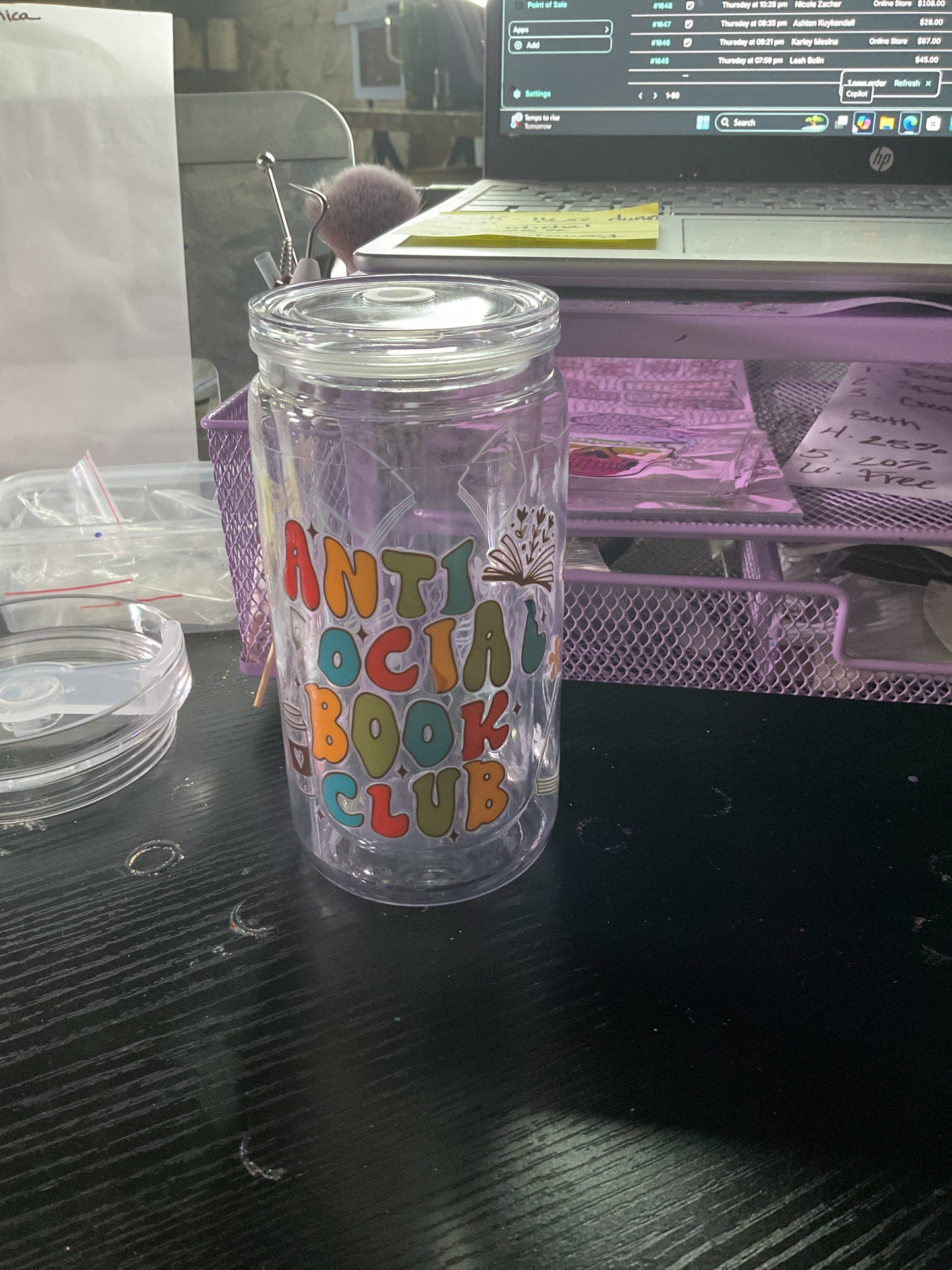 Whoops cup snow globe