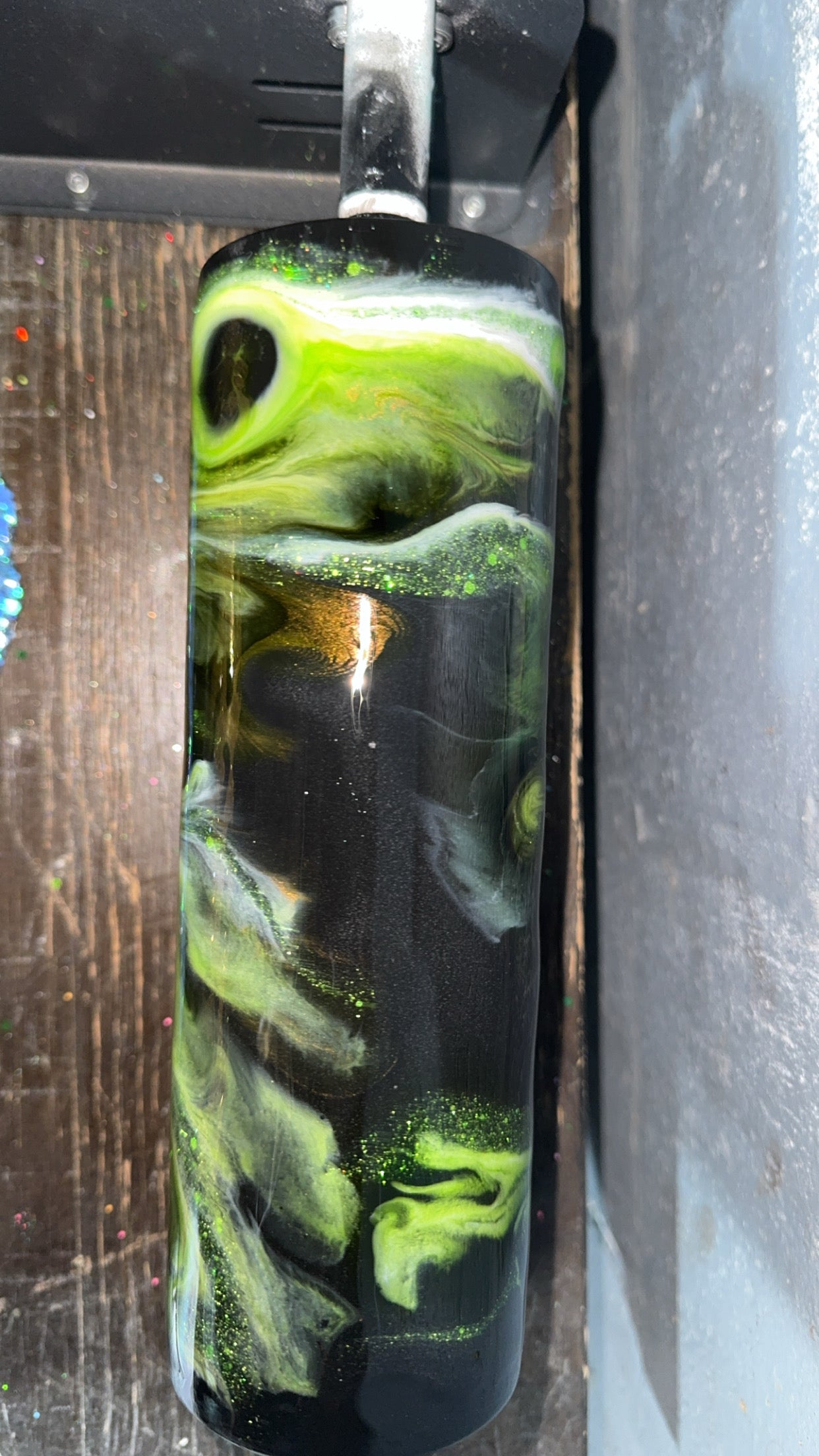 30 oz galaxy epoxy tumbler