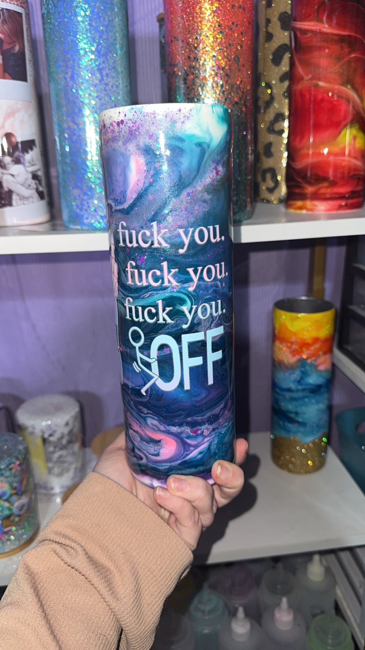 30 oz Galaxy tumbler