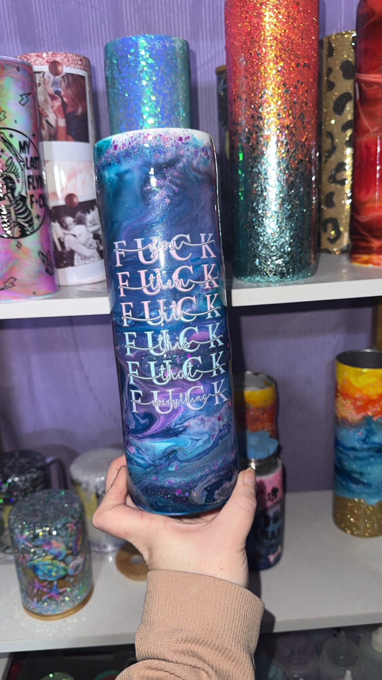 30 oz Galaxy tumbler