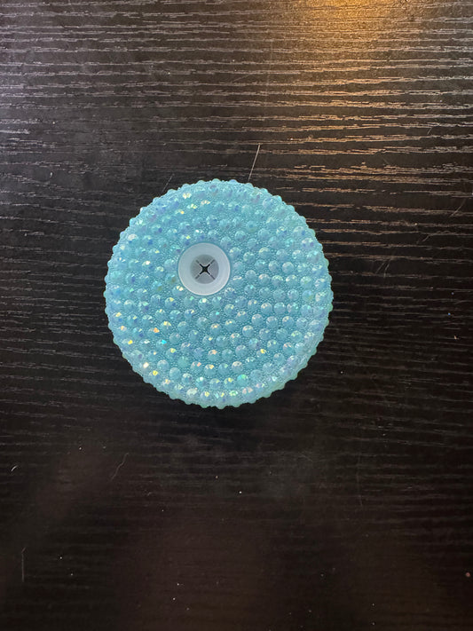 Rhinestone lid (light blue)