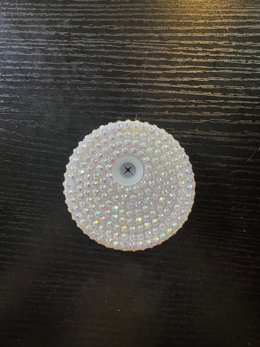 Rhinestone lid (white)