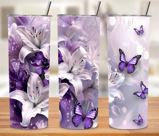 36 butterflies and floral