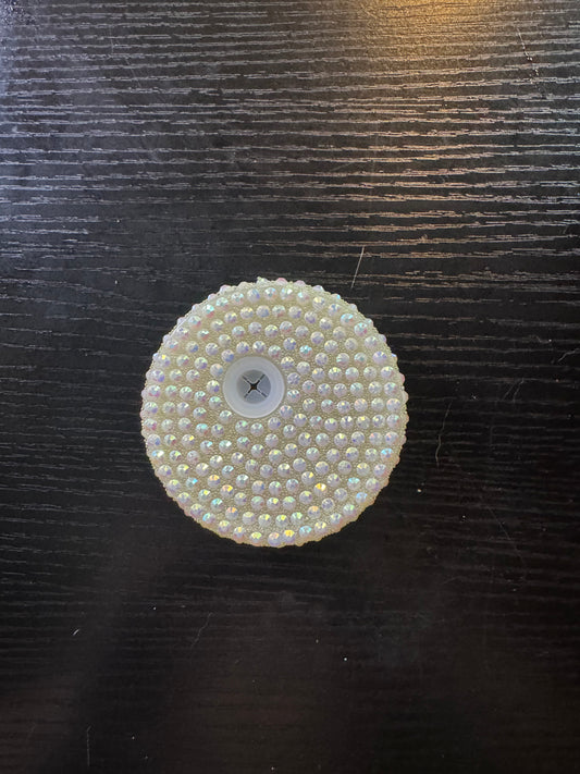 Rhinestone lid (cream)