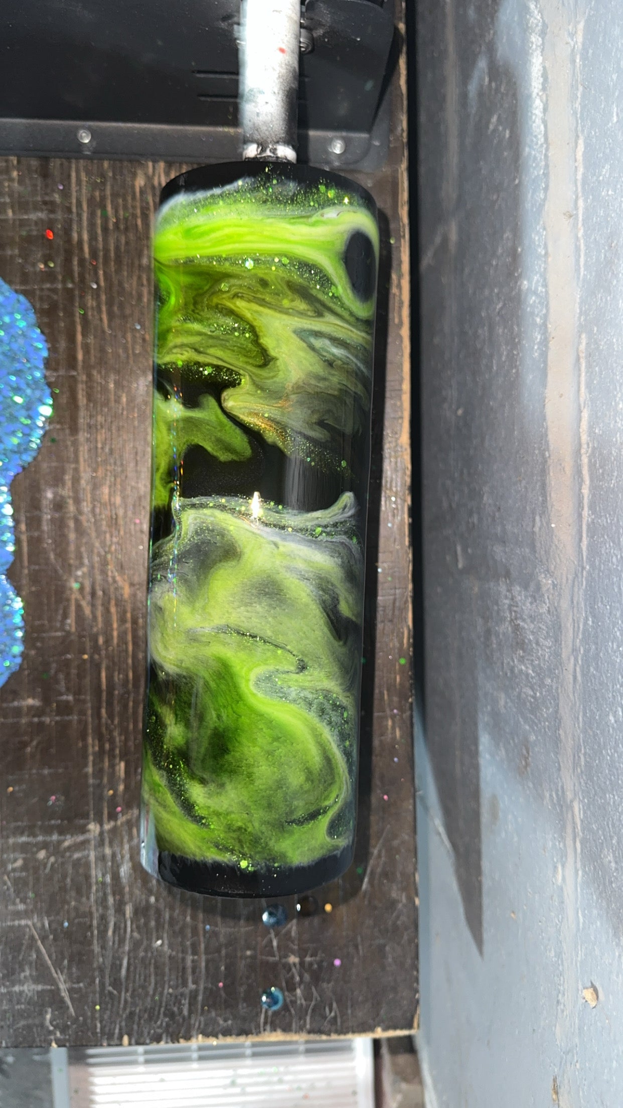 30 oz galaxy epoxy tumbler