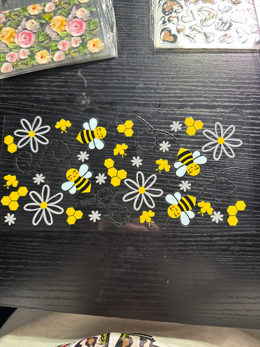 87 bees and flowers