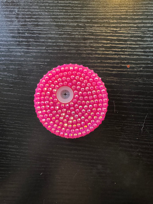 Rhinestone lid (hot pink)