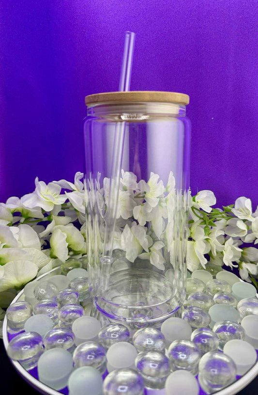 16 - 40 oz Glass Snow Globe cups