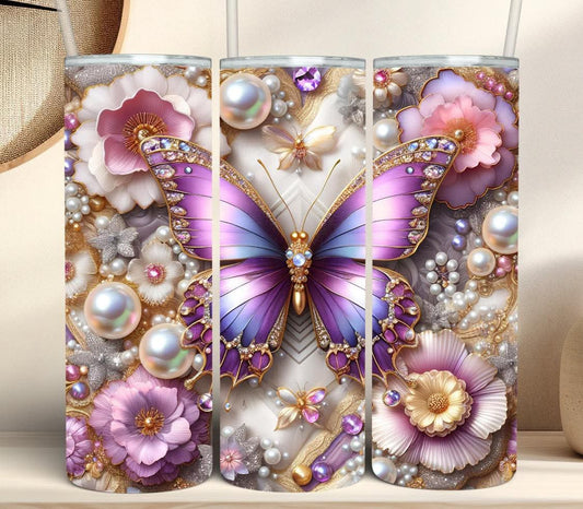 30 butterflies and floral