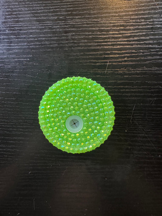 Rhinestone lid (lime green)