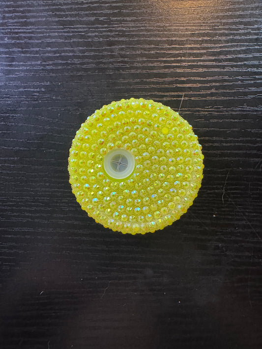 Rhinestone lid (yellow)