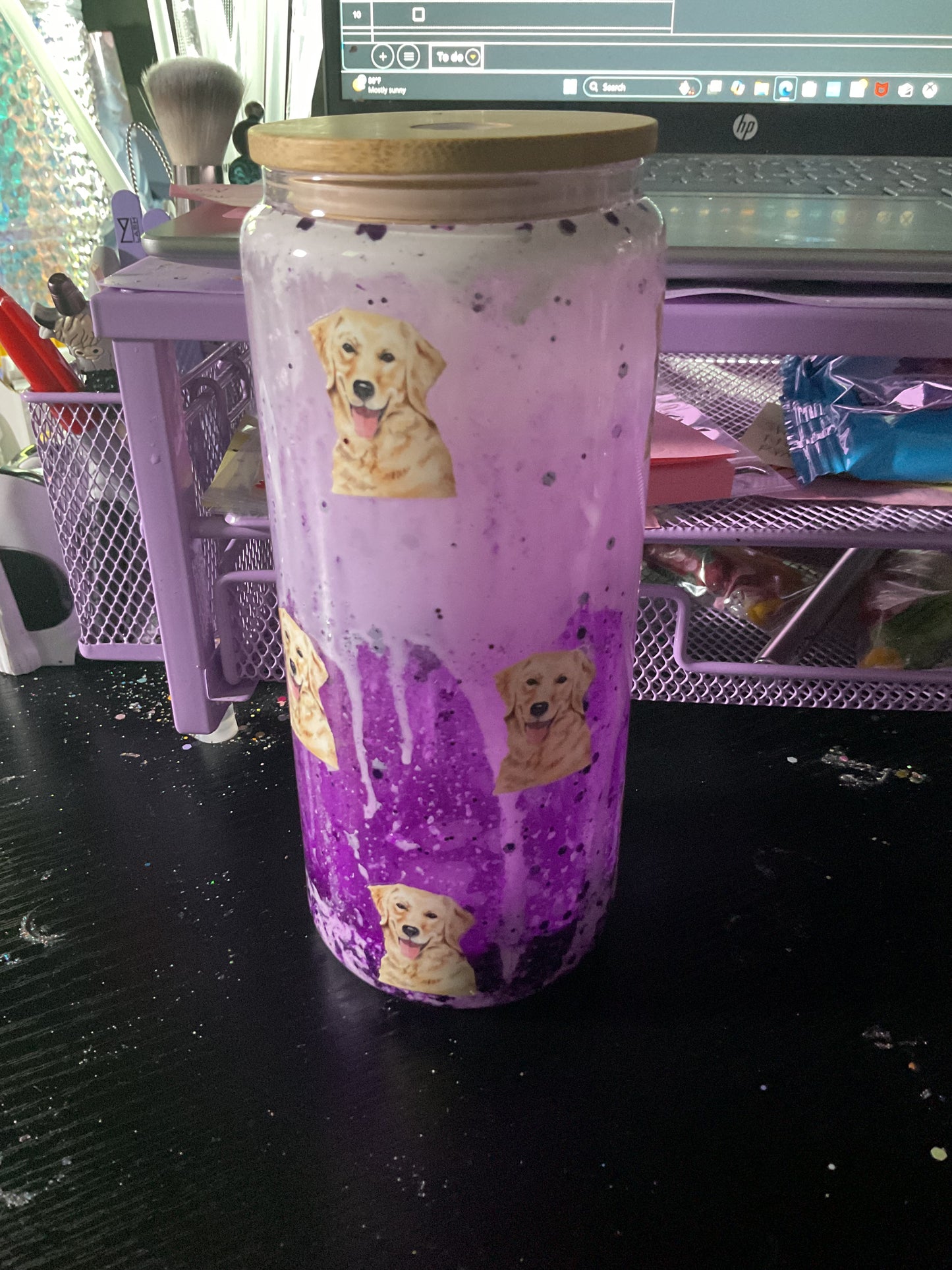 20 oz glass whoops daul lava