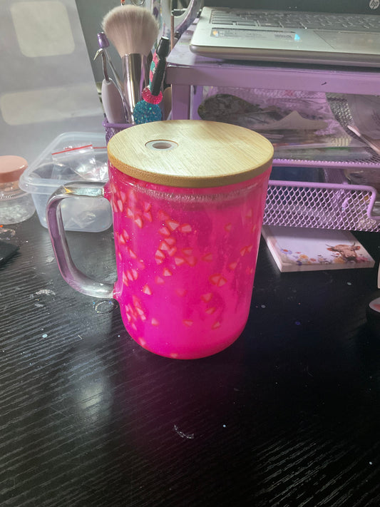 15 oz strawberry milk coffee mug