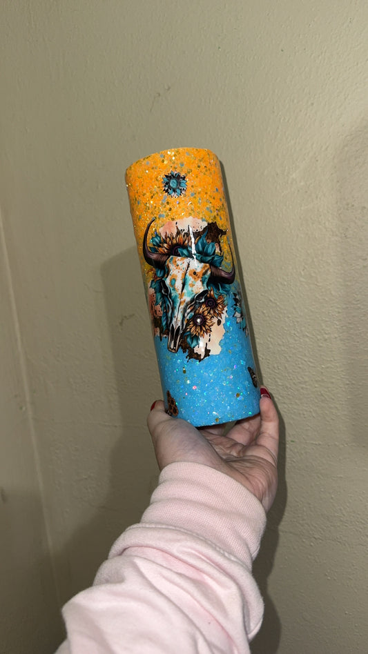 20 oz Western Epoxy tumbler